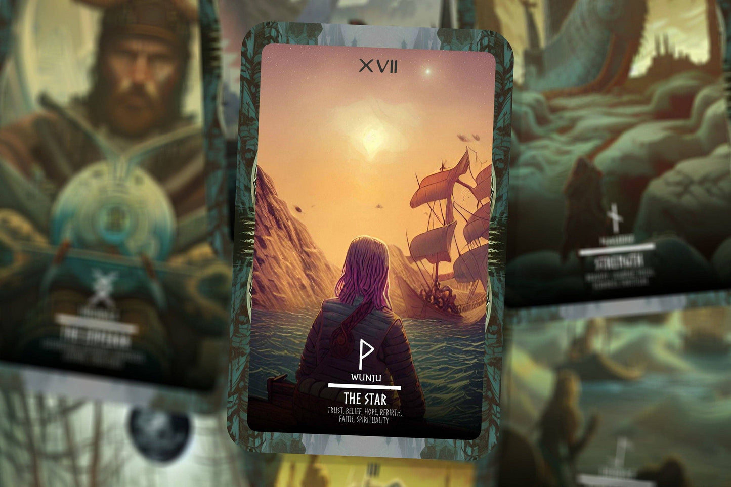 Vikings Tarot - Norse Cards - Major Arcana - Runes - Nordic