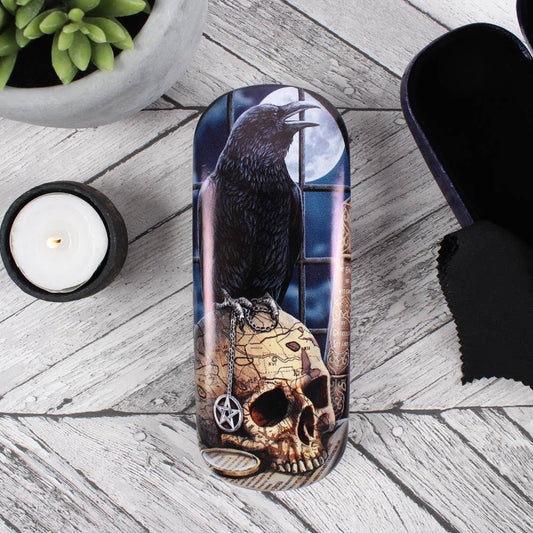 Salem Gothic Raven Glasses Case By Lisa Parker