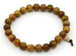 Gold Phoebe Wood Wrist Mala - Prayer Bead Bracelet