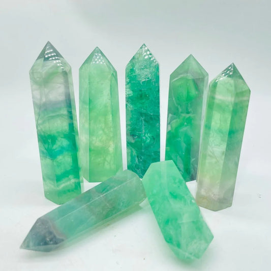 Green Fluorite Tower Points