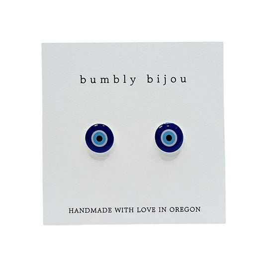 Evil Eye Stud Earrings