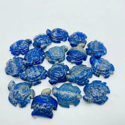 Lapis Lazuli Sea Turtle Carving