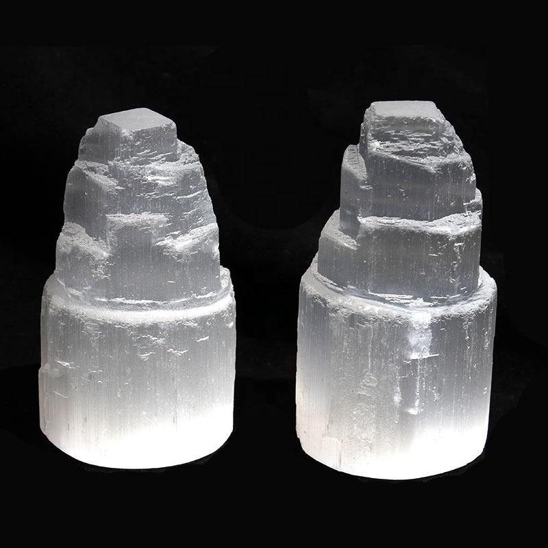 Natural Selenite Tower Point