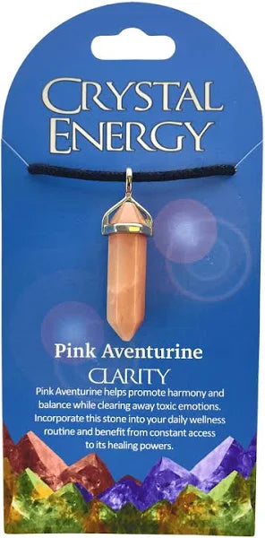 Crystal Energy Double Terminated Crystal Necklace on Cord