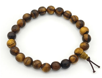 Tiger Aloeswood Wrist Mala - Prayer Beads - 8mm