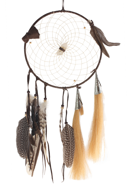 Dream Catcher- Dream Teaching w/ Quartz Crystal & Horse hair