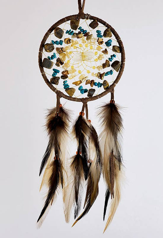 Cluster Vision Seeker Dream Catcher - Brown 4"