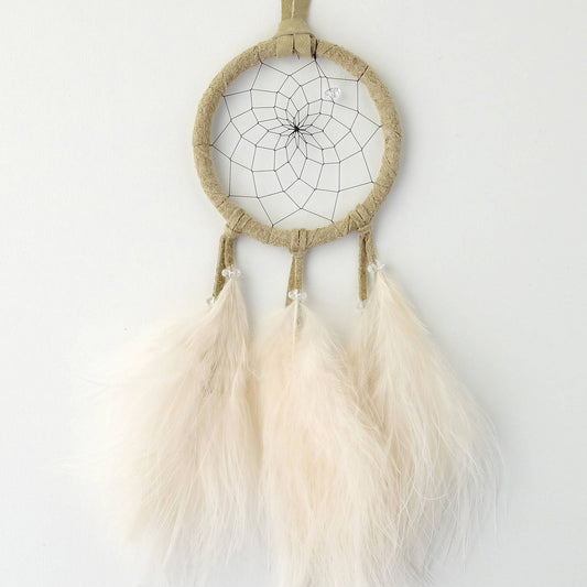 Tan Fluffy Dream Catcher